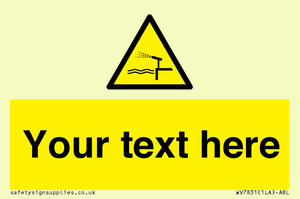 Custom warning water cannon